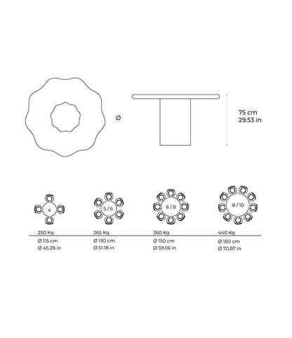 Onda 8-Person Table